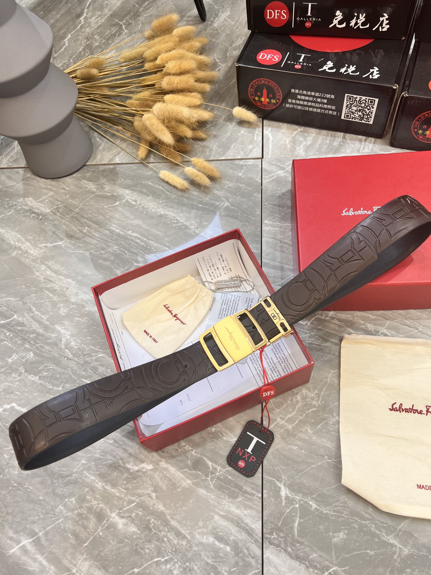 Streetwear Belt Ferragamo 319960 size:3.5cm - vstockx