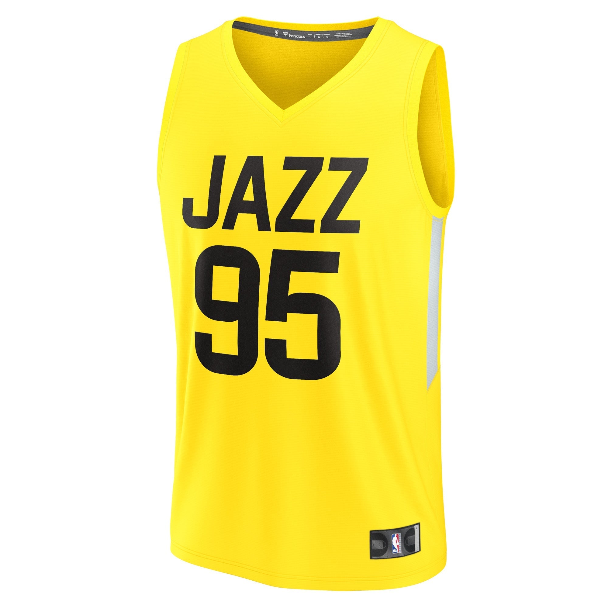 Men's Fanatics Branded Juan Toscano-Anderson Yellow Utah Jazz Fast Break Player Jersey - Icon Edition - vstockx