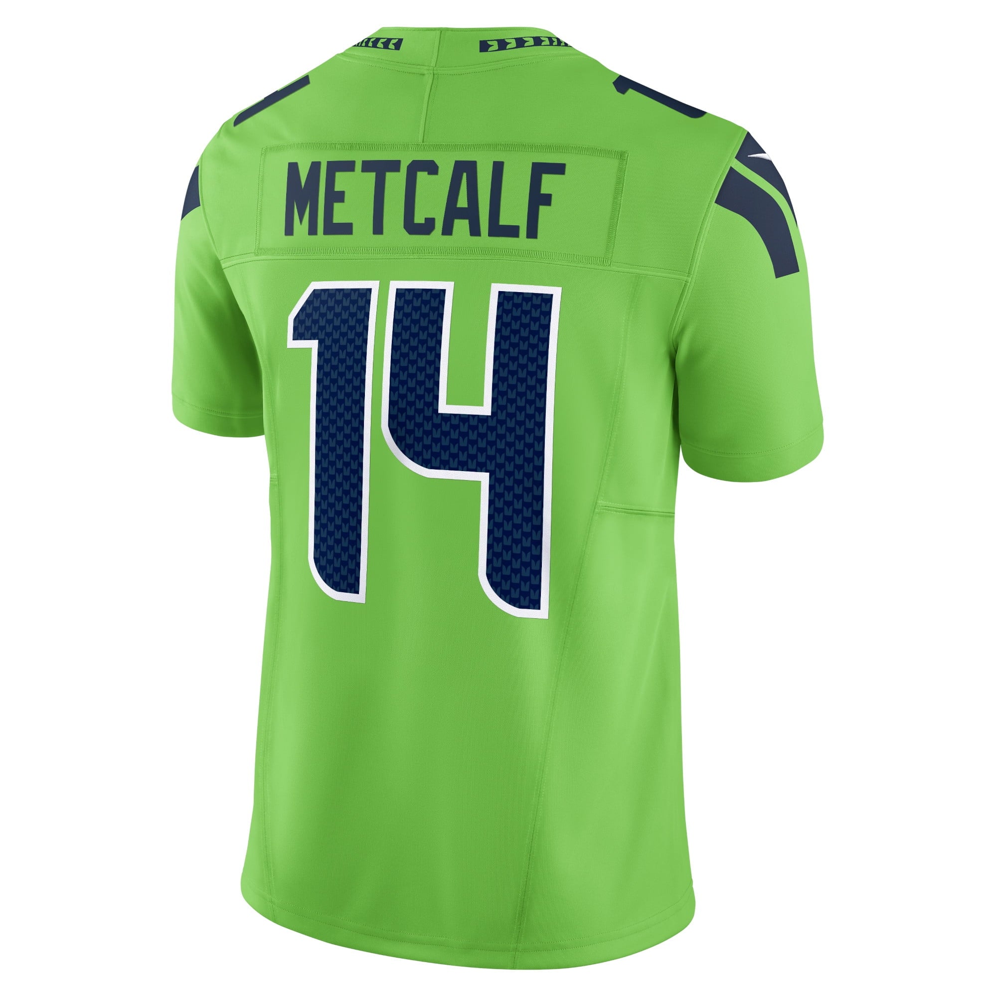 Men's Nike DK Metcalf Neon Green Seattle Seahawks Vapor F.U.S.E. Limited Jersey - vstockx