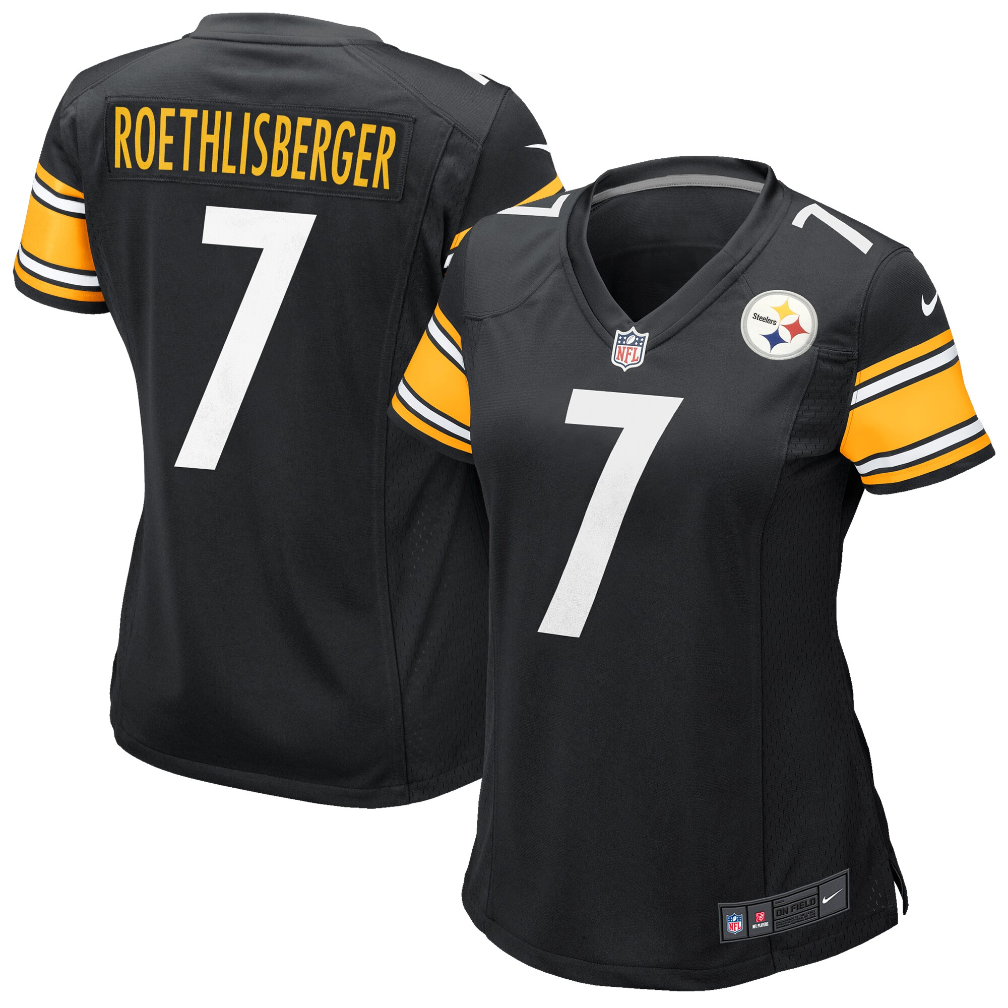 Ben Roethlisberger Pittsburgh Steelers Nike Women's Team Game Jersey - Black - vstockx