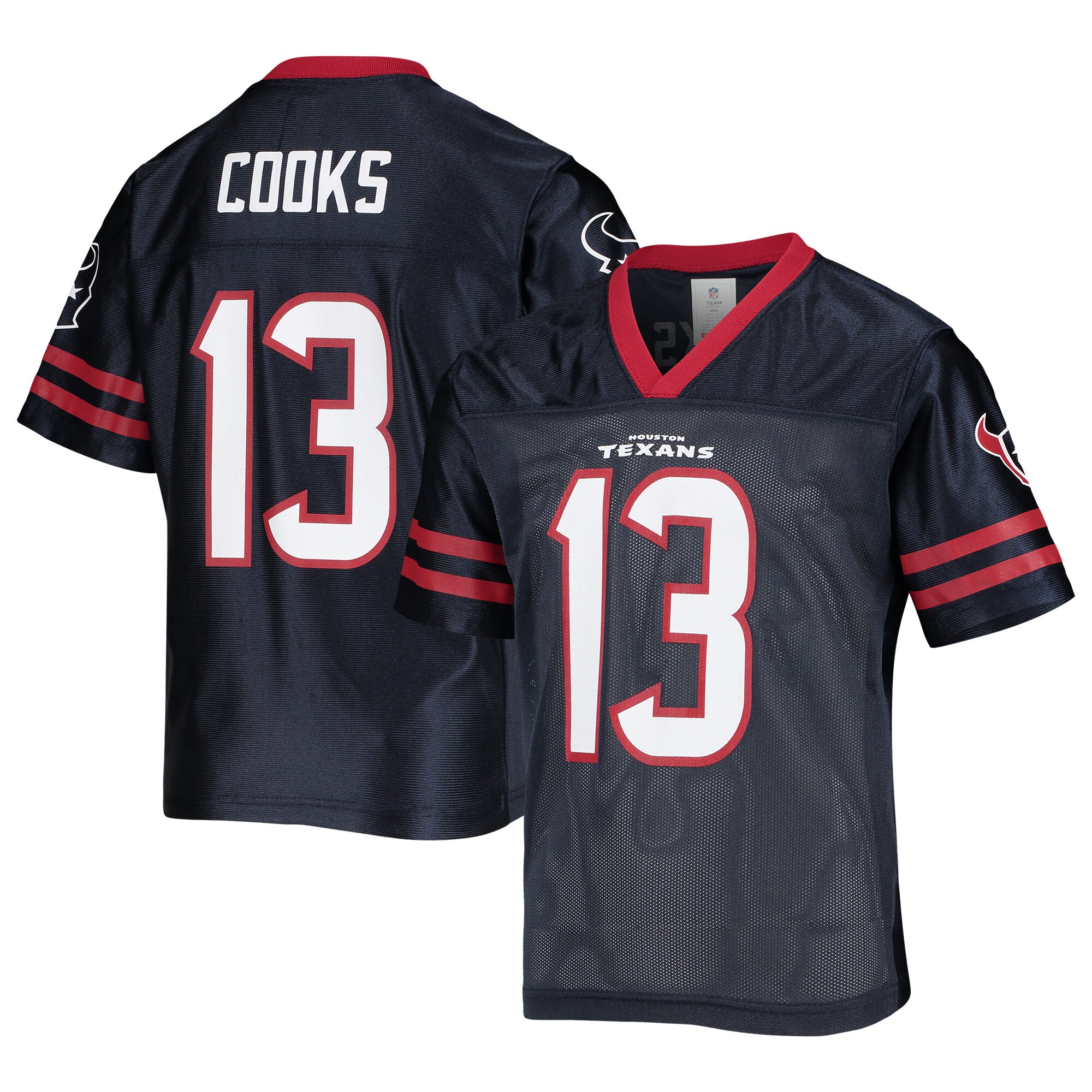 Youth Brandin Cooks Navy Houston Texans Replica Jersey - vstockx