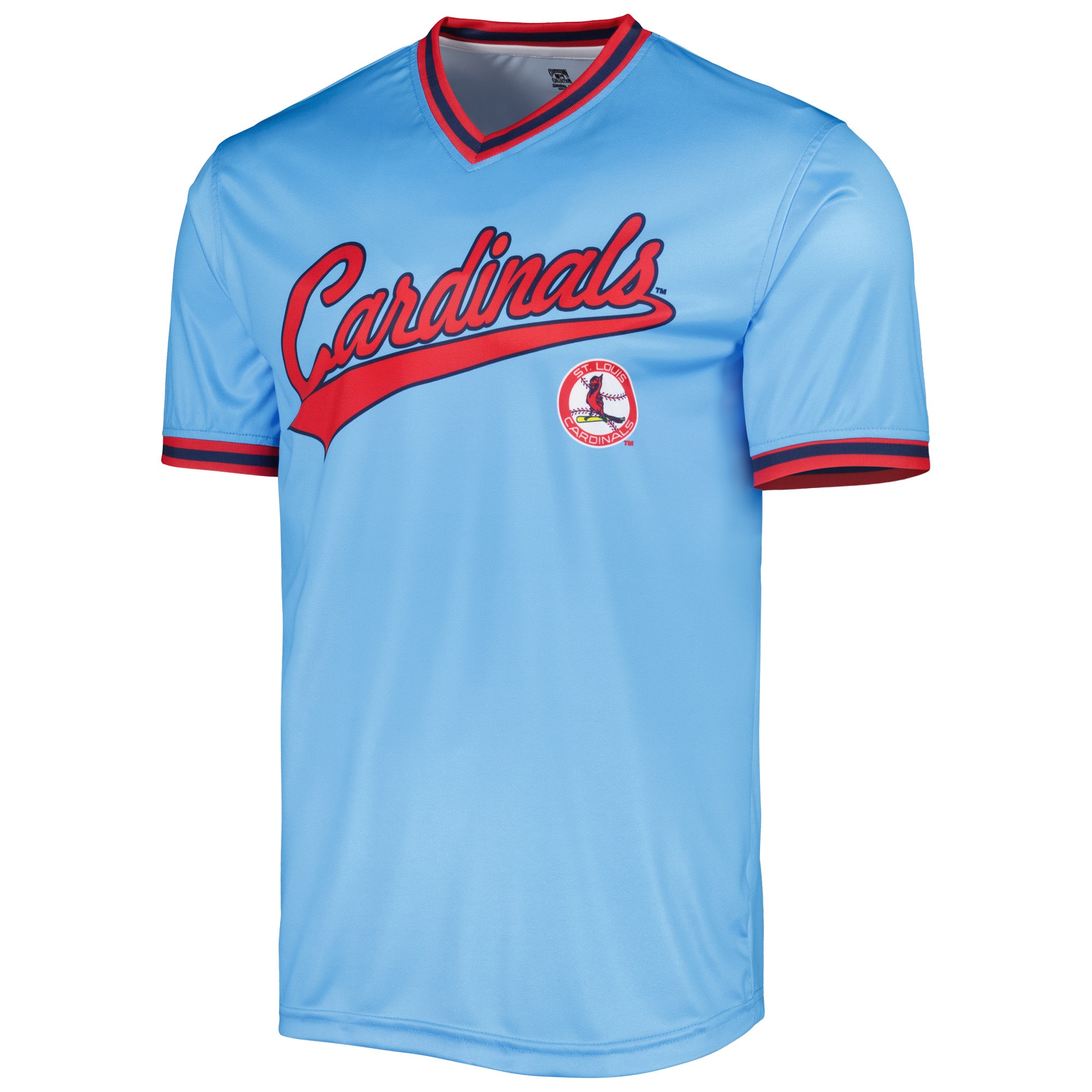 St. Louis Cardinals Stitches Cooperstown Collection Team Jersey - Light Blue - vstockx