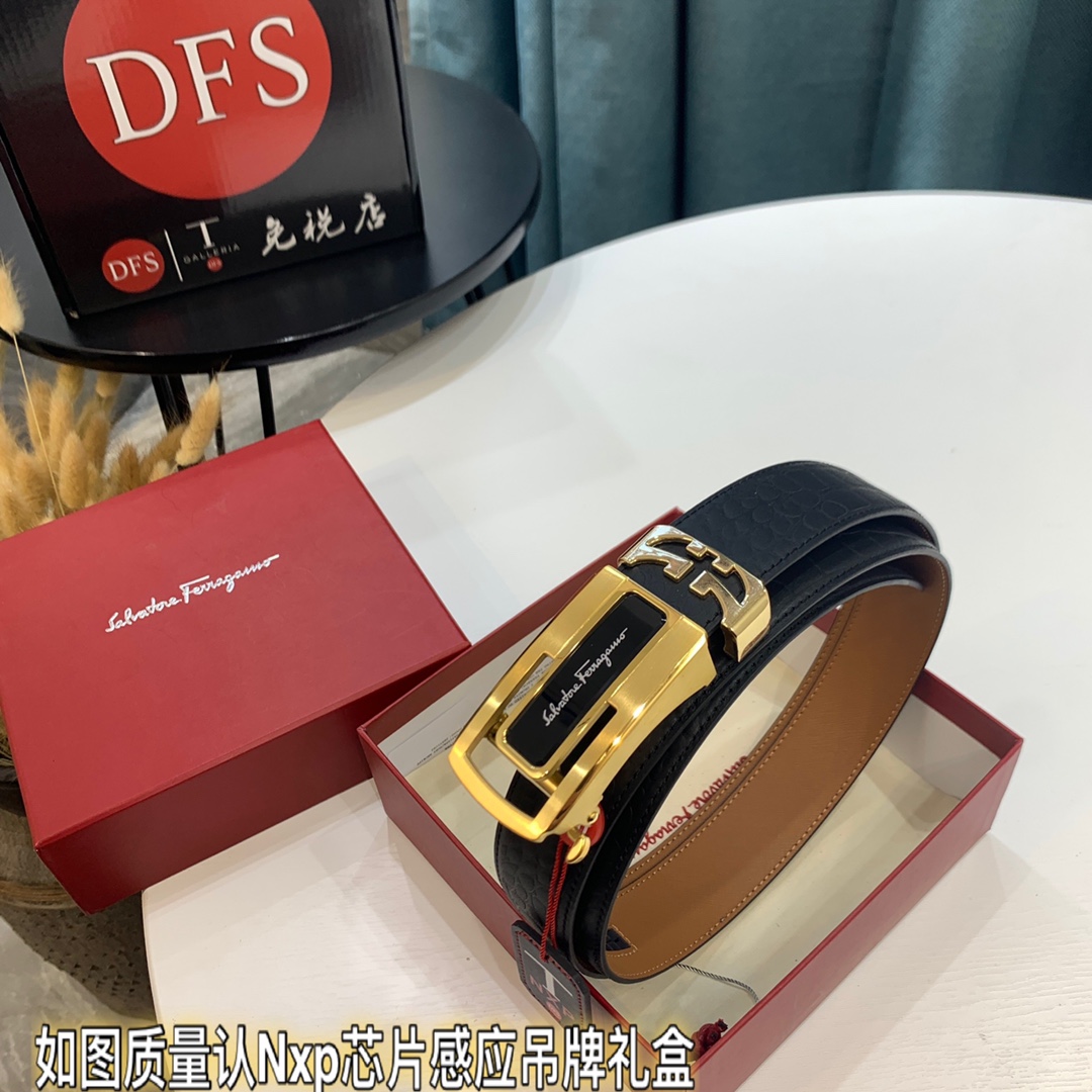 Streetwear Belt Ferragamo 319510 size:3.5cm - vstockx
