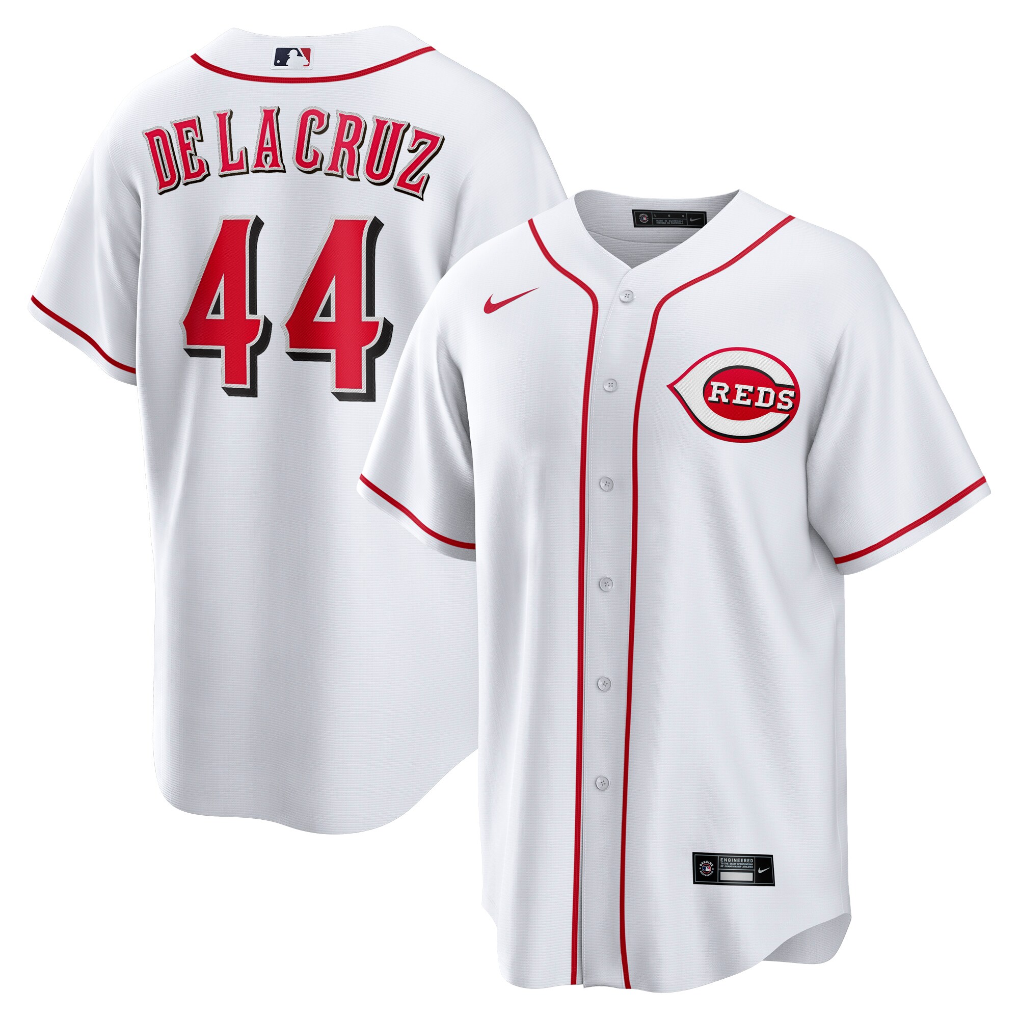 Elly De La Cruz Cincinnati Reds Nike Home Replica Jersey - White - vstockx