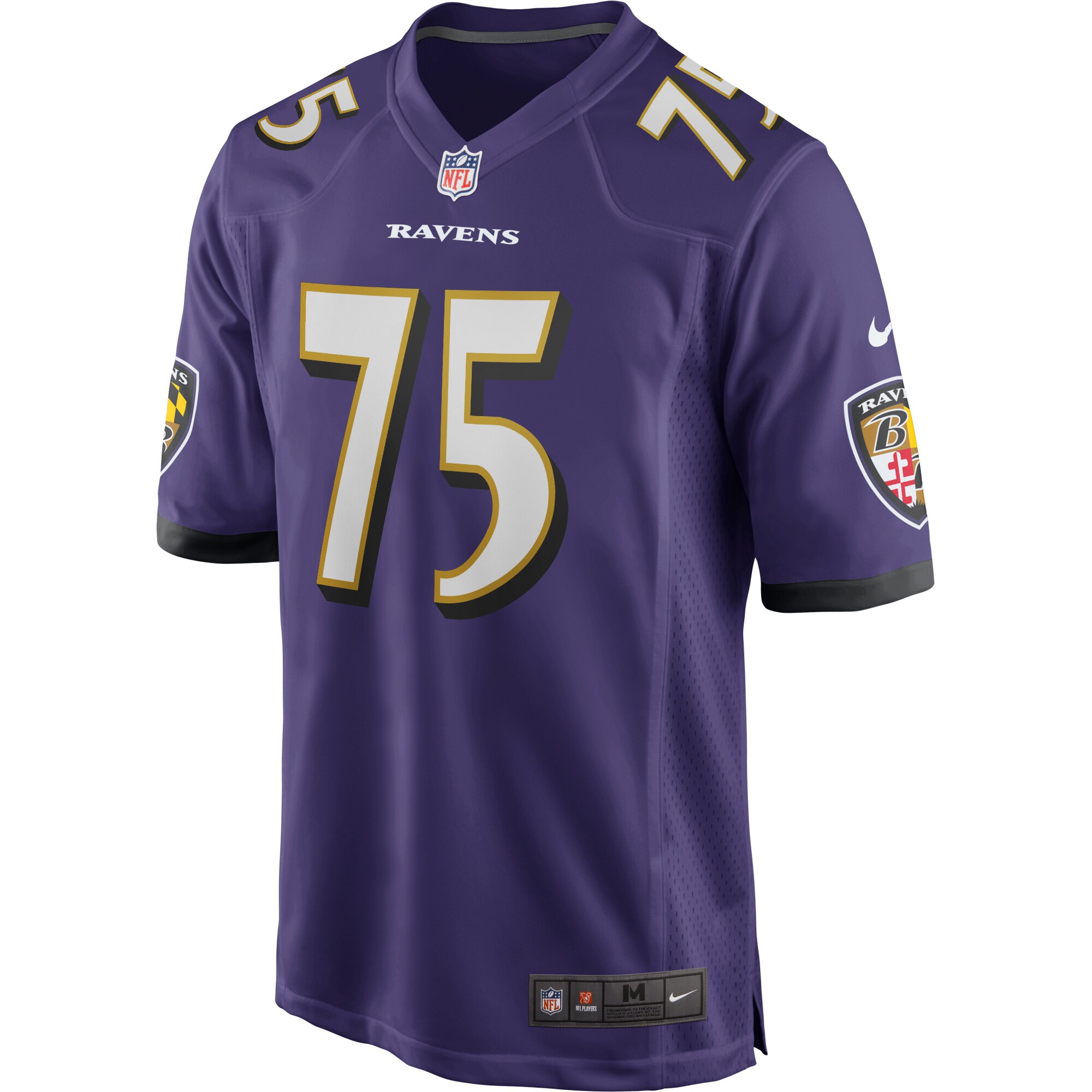 Jonathan Ogden Baltimore Ravens Nike Game Retired Player Jersey - Purple - vstockx