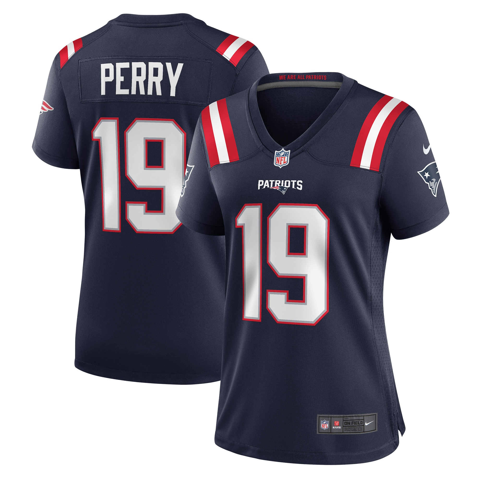 Malcolm Perry New England Patriots Nike Women's Game Player Jersey - Navy - vstockx