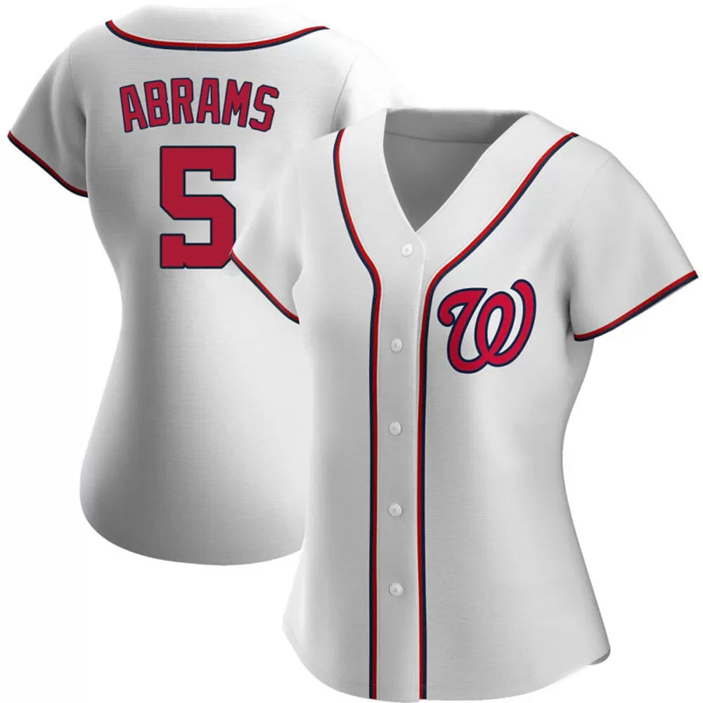 Women's Washington Nationals CJ Abrams Cool Base Replica Home Jersey - White - vstockx