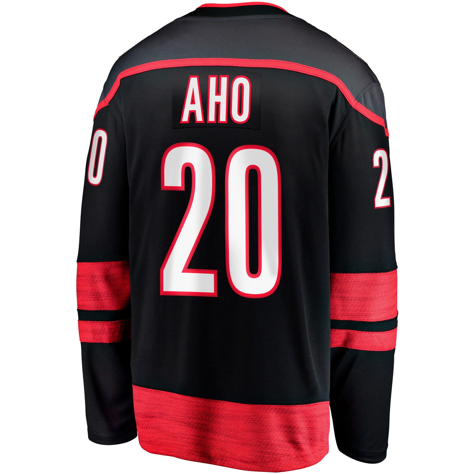 Sebastian Aho Carolina Hurricanes Fanatics Branded Home Premier Breakaway Player Jersey - Black - vstockx