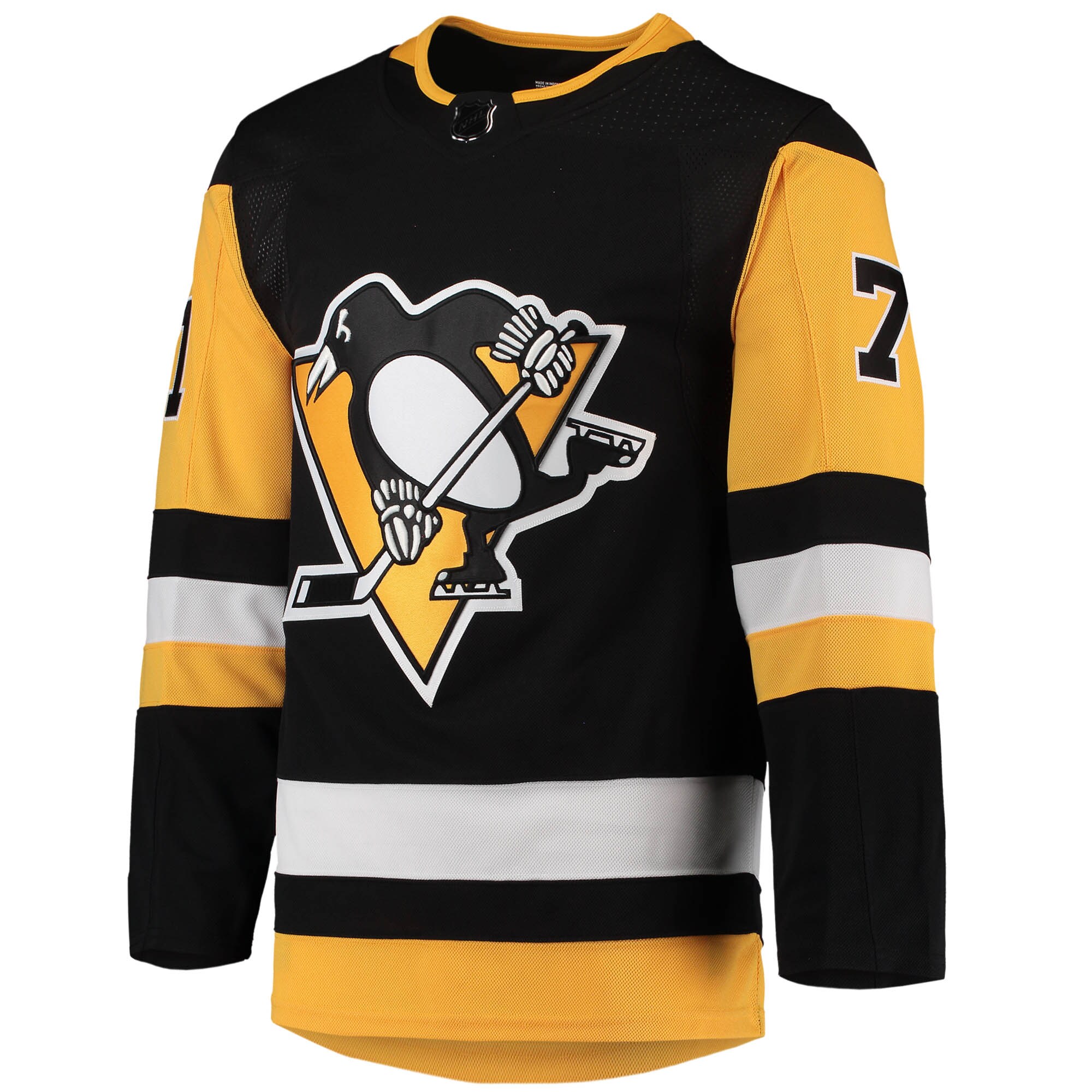Evgeni Malkin Pittsburgh Penguins adidas Home Primegreen Authentic Pro Player Jersey - Black - vstockx