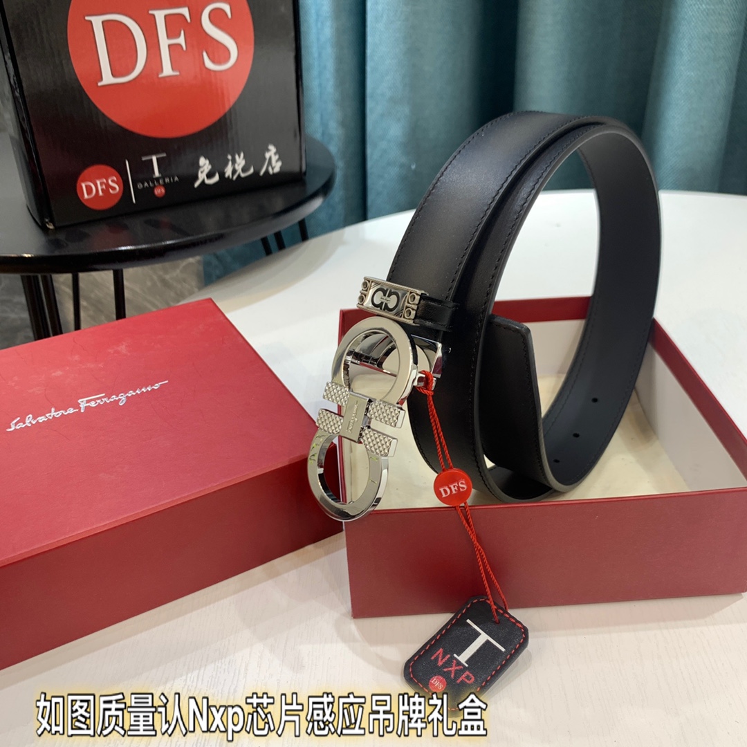 Streetwear Belt Ferragamo 319425 size:3.5cm - vstockx