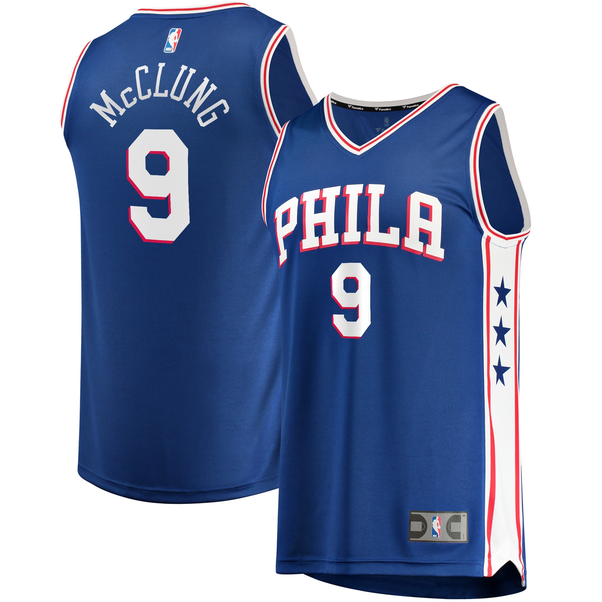 Mac McClung Philadelphia 76ers Fanatics Branded Youth Fast Break Player Jersey - Icon Edition - Royal - vstockx