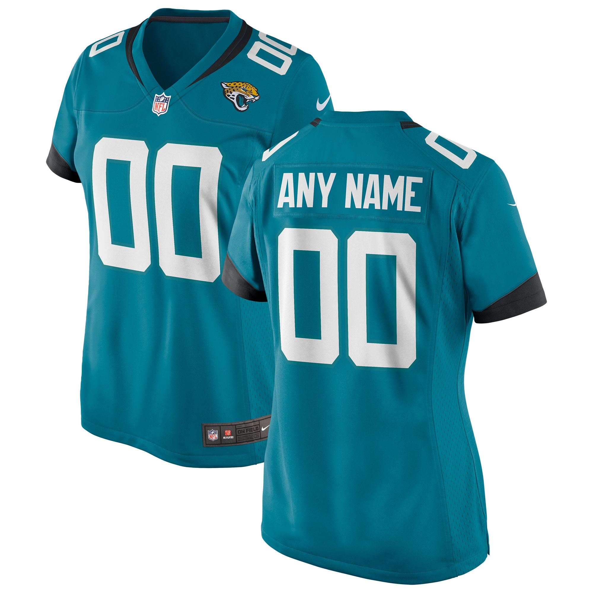 Jacksonville Jaguars Nike Women's Alternate Custom Jersey - Teal - vstockx