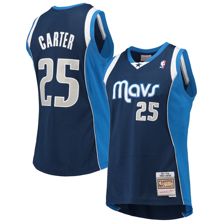 Men's Vince Carter Dallas Mavericks Mitchell & Ness 2011-12 Hardwood Classics Swingman Jersey - Navy - vstockx