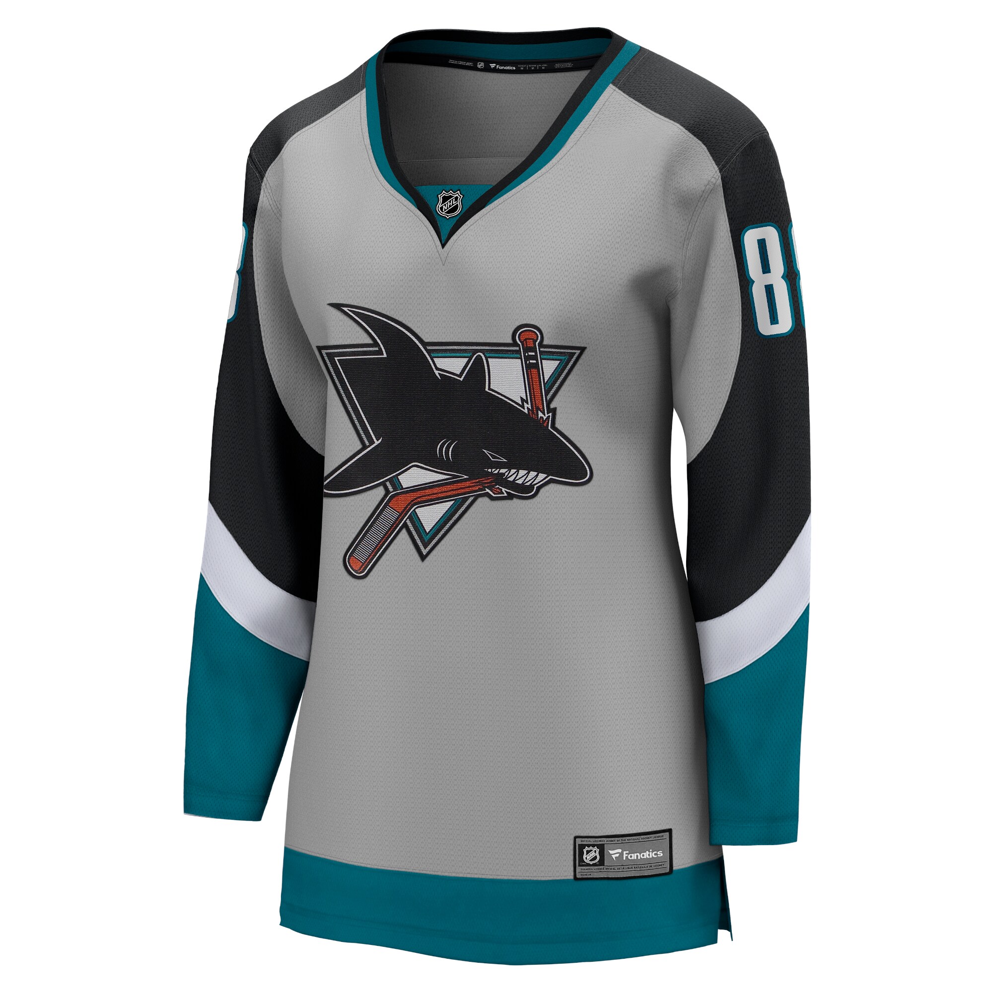 Brent Burns San Jose Sharks Fanatics Branded Women's 2020/21 Special Edition Breakaway Player Jersey - Gray - vstockx