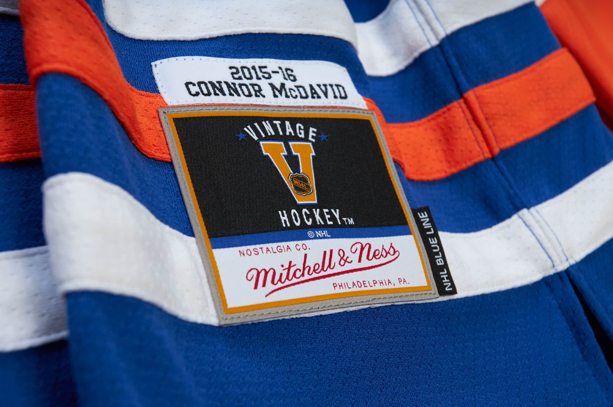 Blue Line Connor Mcdavid Edmonton Oilers 2015 Jersey - vstockx