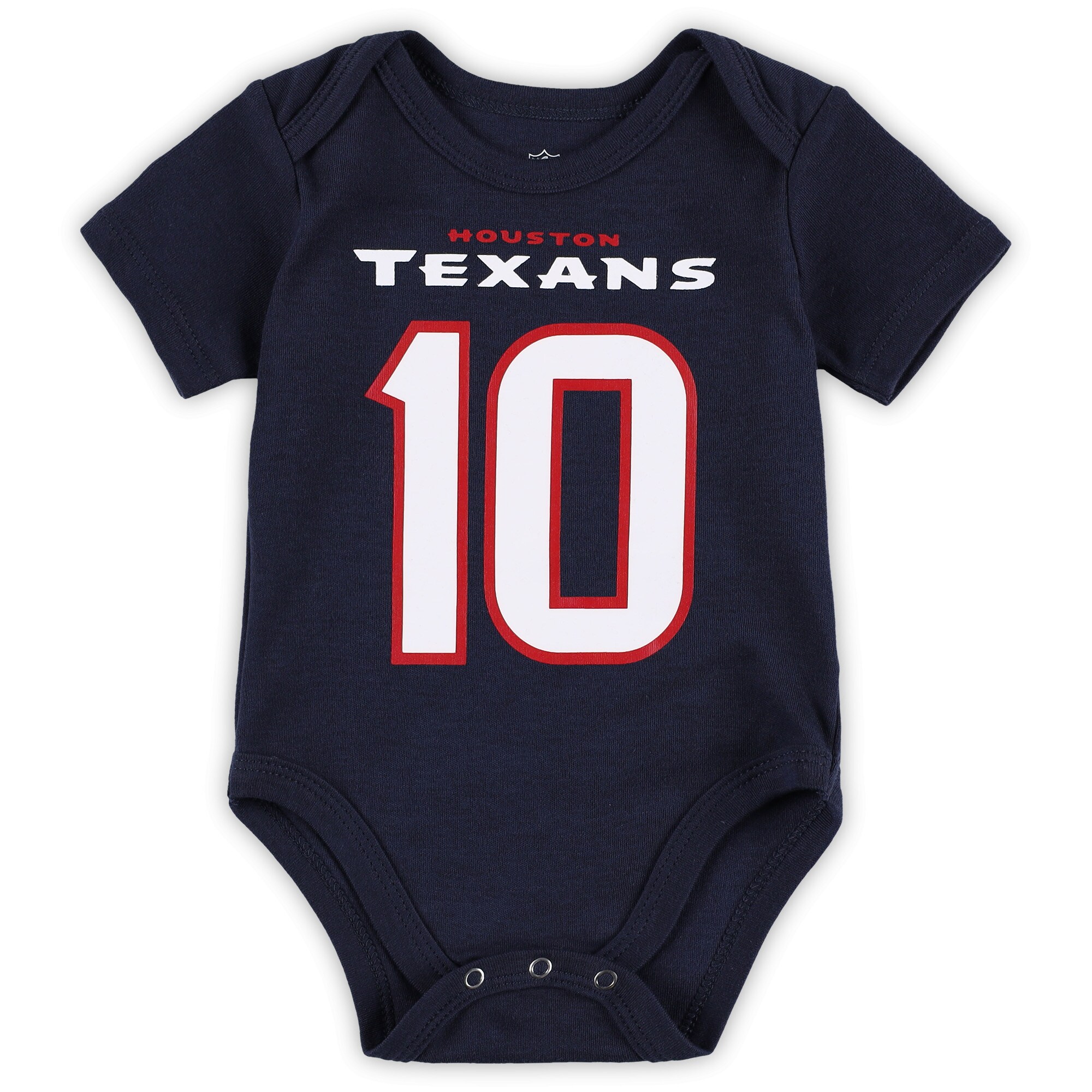 Davis Mills Houston Texans Newborn & Infant Team Player Bodysuit - Navy - vstockx