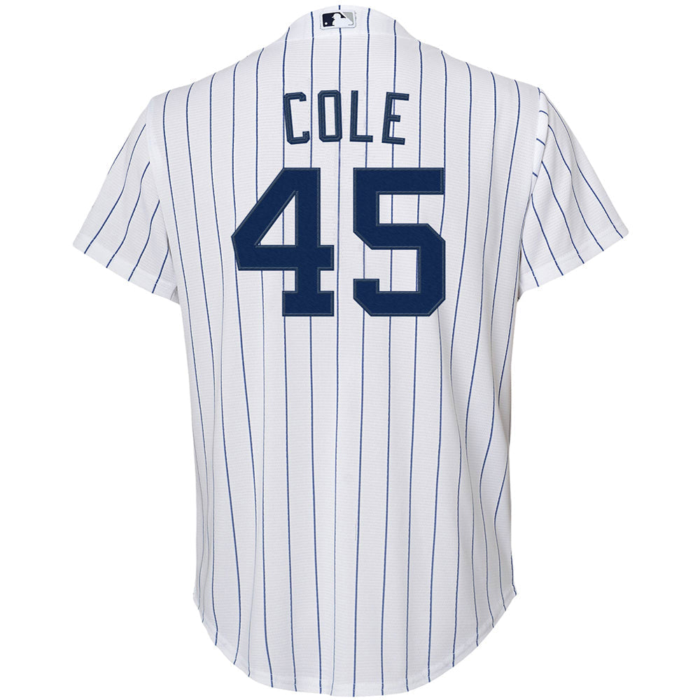 Youth New York Yankees Gerrit Cole Home Player Jersey - White - vstockx