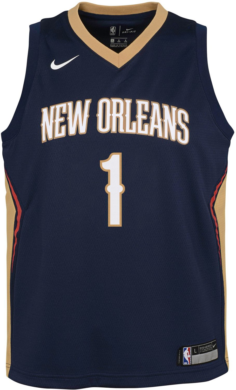 Nike Boys' New Orleans Pelicans Zion Williamson 1 Icon Swingman Jersey - vstockx