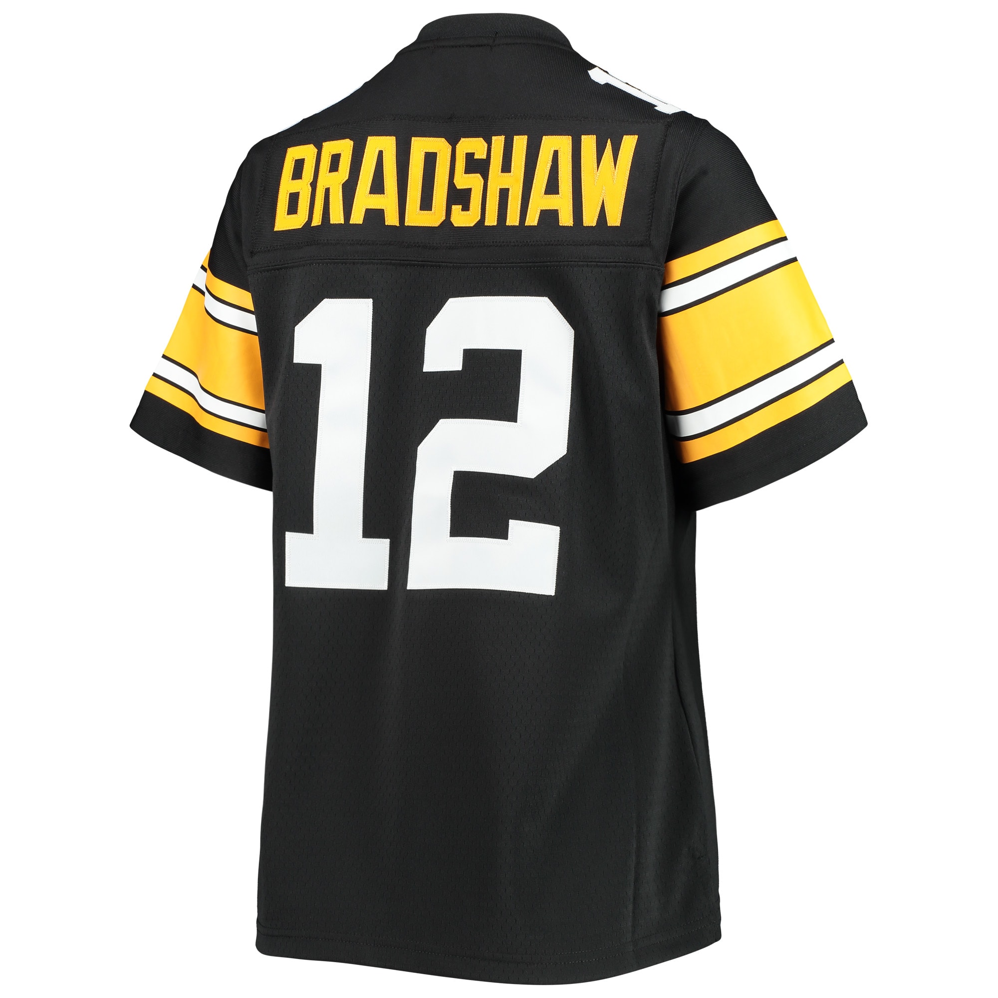 Terry Bradshaw Pittsburgh Steelers Mitchell & Ness Women's Legacy Replica Player Jersey - Black - vstockx