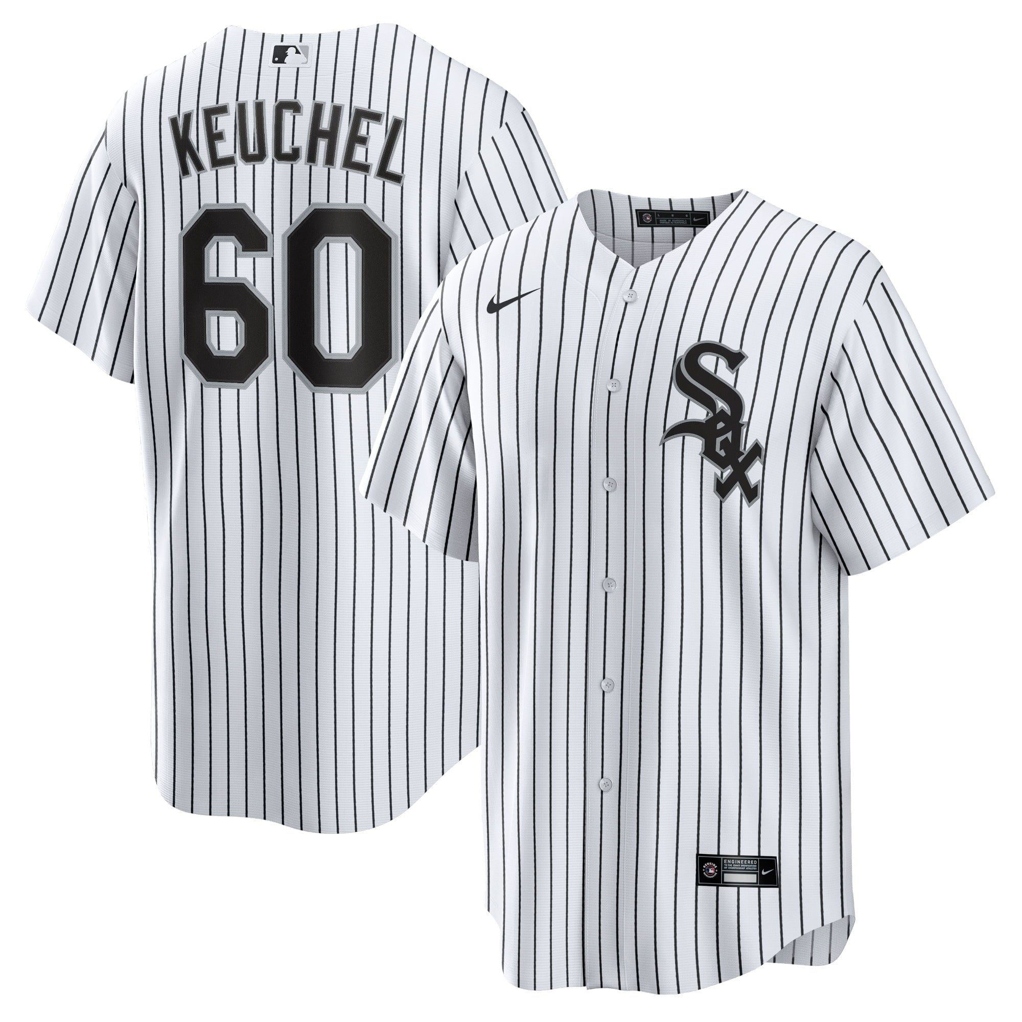 Men's Nike Dallas Keuchel White/Black Chicago White Sox Home Replica Player Jersey - vstockx