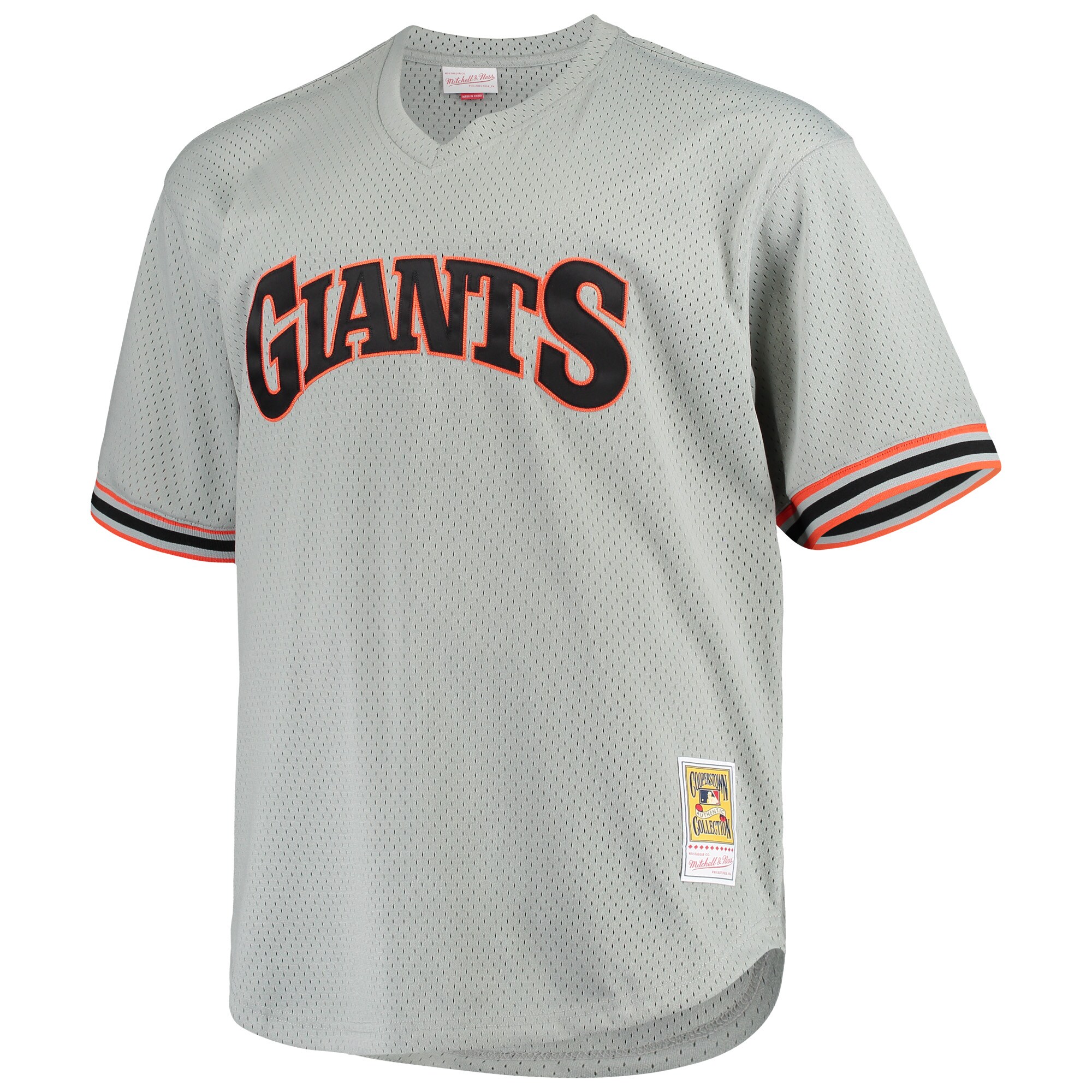 Will Clark San Francisco Giants Mitchell & Ness Big & Tall Cooperstown Collection Mesh Batting Practice Jersey - Gray - vstockx