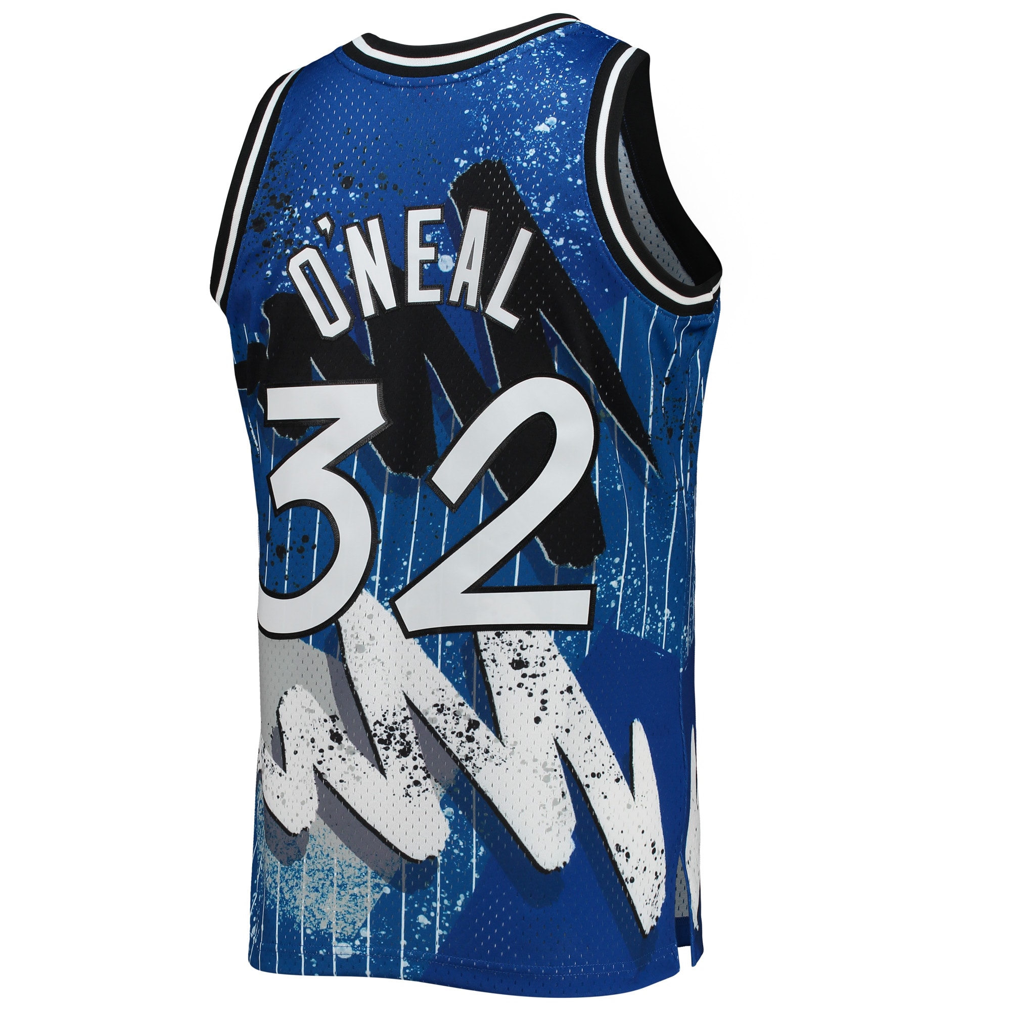 Shaquille O'Neal Orlando Magic Mitchell & Ness Hardwood Classics 1994/95 Hyper Hoops Swingman Jersey - Blue - vstockx