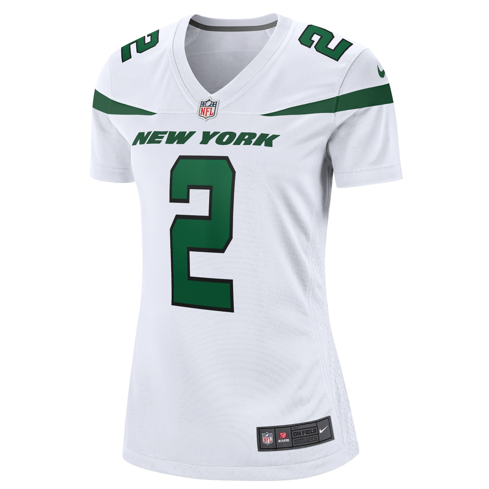 Women's Nike Zach Wilson White New York Jets Game Jersey - vstockx