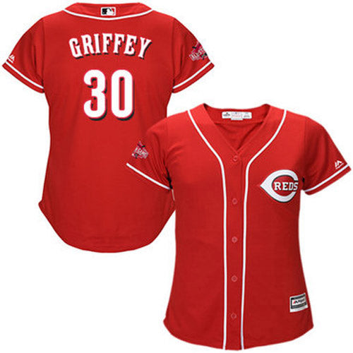 Women's Cincinnati Reds Ken Griffey Jr. Replica Alternate Jersey - Red - vstockx