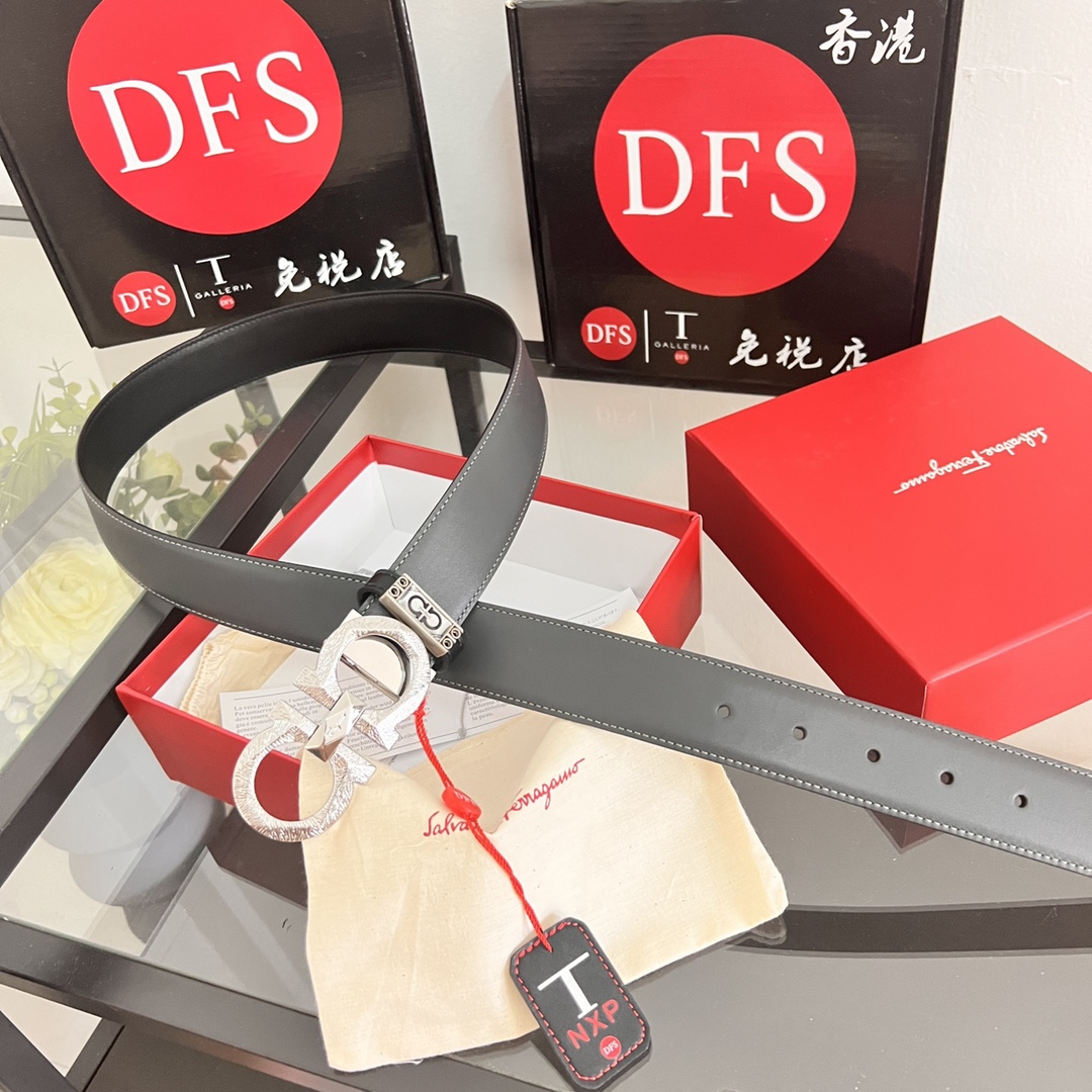 Streetwear Belt Ferragamo 320165 size:3.5cm - vstockx