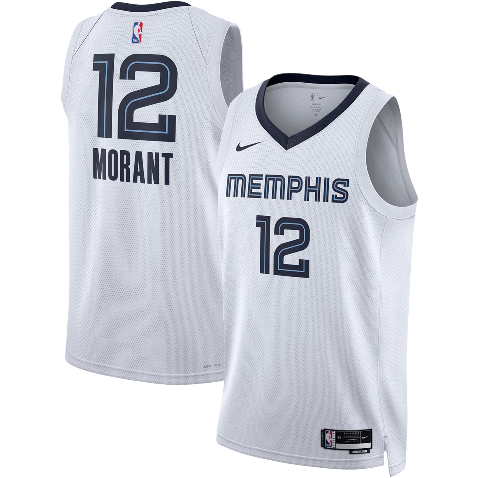 Ja Morant Memphis Grizzlies Nike Unisex Swingman Jersey - Association Edition - White - vstockx