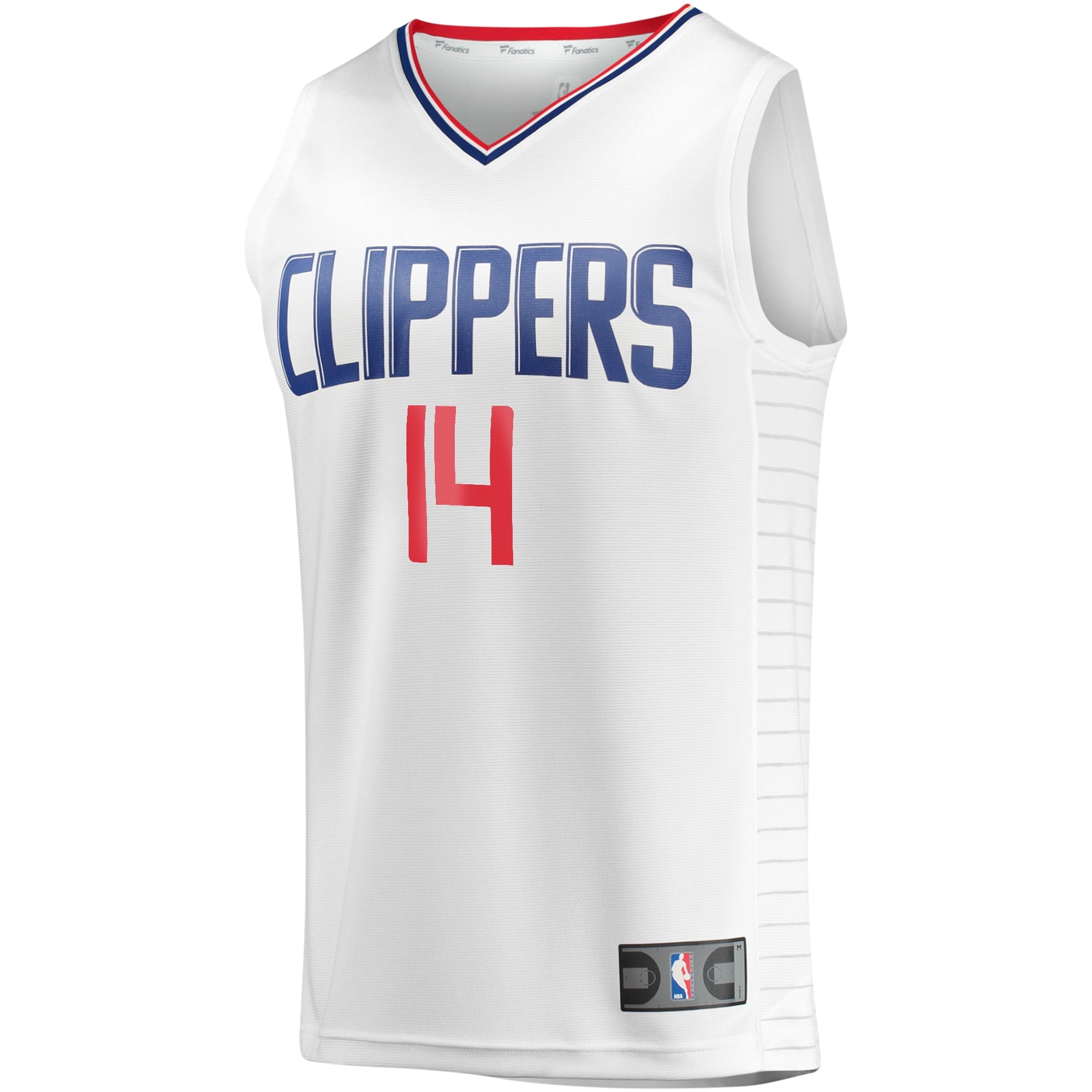 Youth Fanatics Branded Terance Mann White LA Clippers Fast Break Player Jersey - Association Edition - vstockx