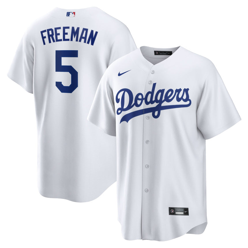 Men's Los Angeles Dodgers Freddie Freeman White Replica Player Jersey - vstockx