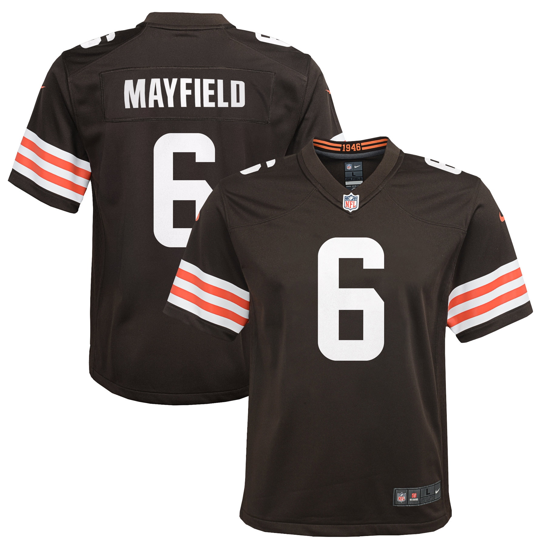 Baker Mayfield Cleveland Browns Nike Youth Game Player Jersey - Brown - vstockx