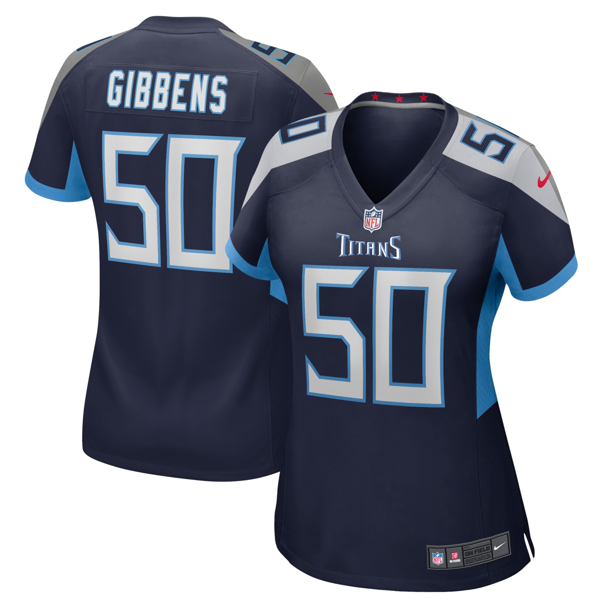 Jack Gibbens Tennessee Titans Nike Women's Home Game Player Jersey - Navy - vstockx