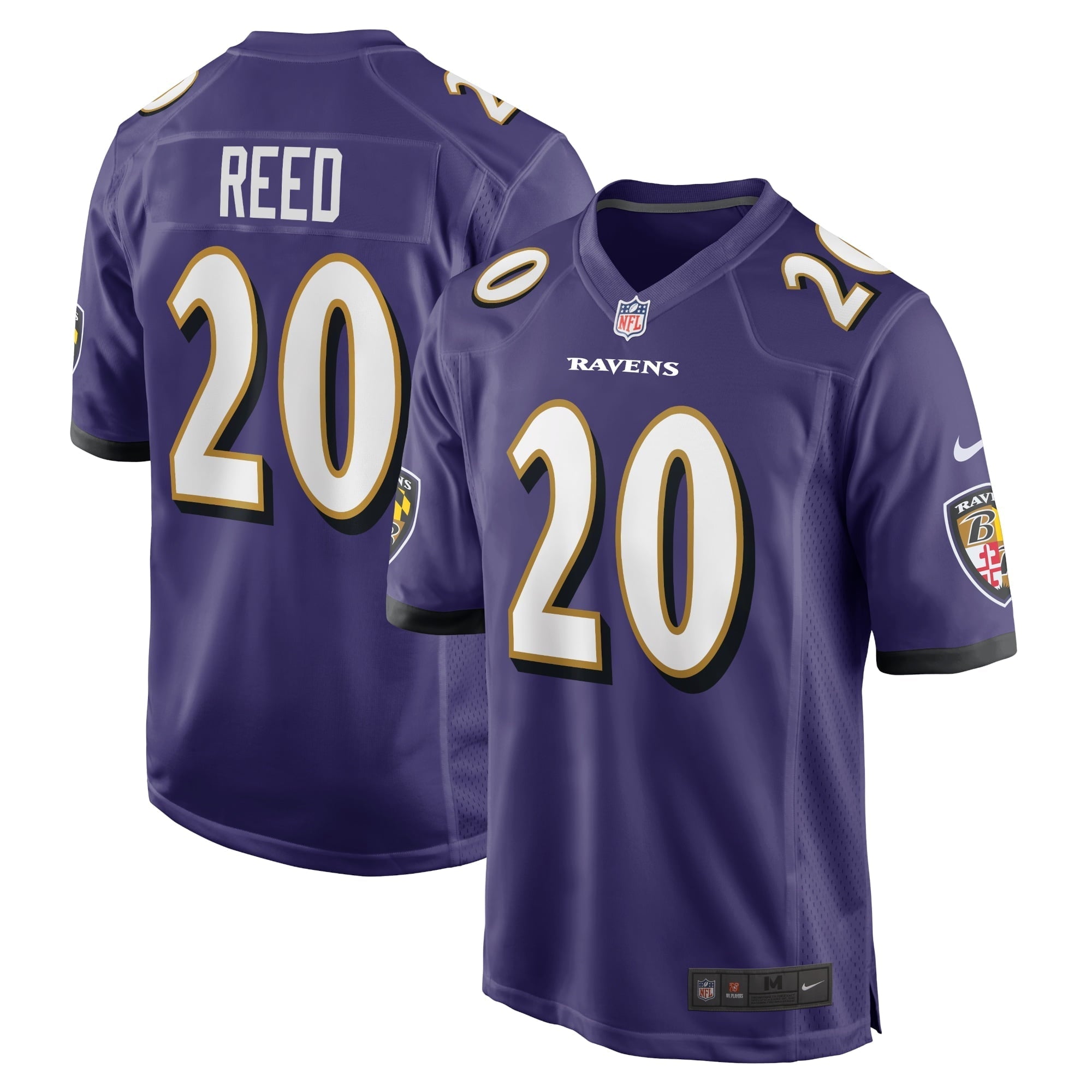 Men's Nike Ed Reed Purple Baltimore Ravens Retired Player Game Jersey - vstockx