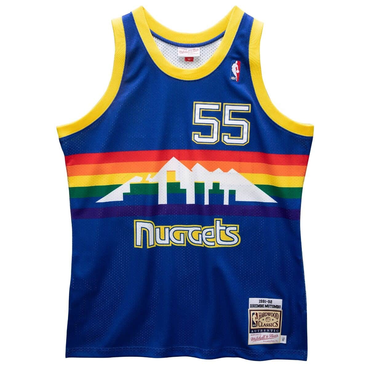 Authentic Jersey Denver Nuggets 1991-92 Dikembe Mutombo - vstockx