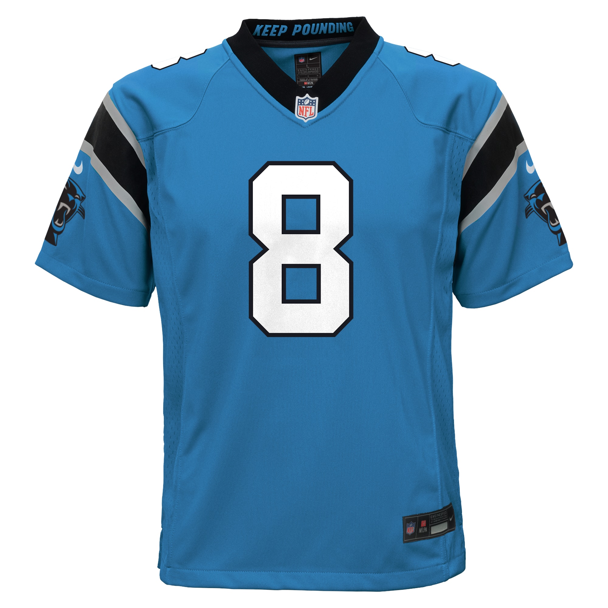 Jaycee Horn Carolina Panthers Nike Youth Game Jersey - Blue - vstockx