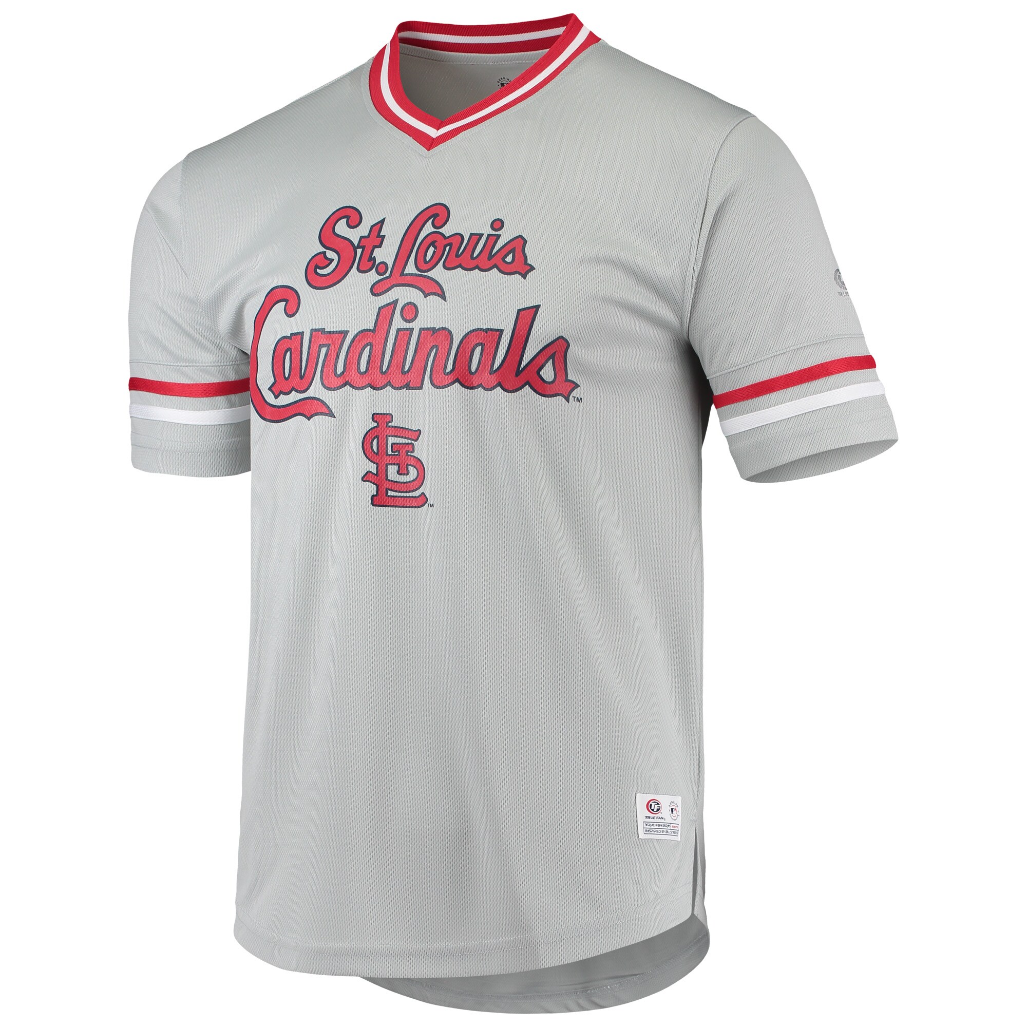 Men's Gray St. Louis Cardinals Replica V-Neck Jersey - vstockx