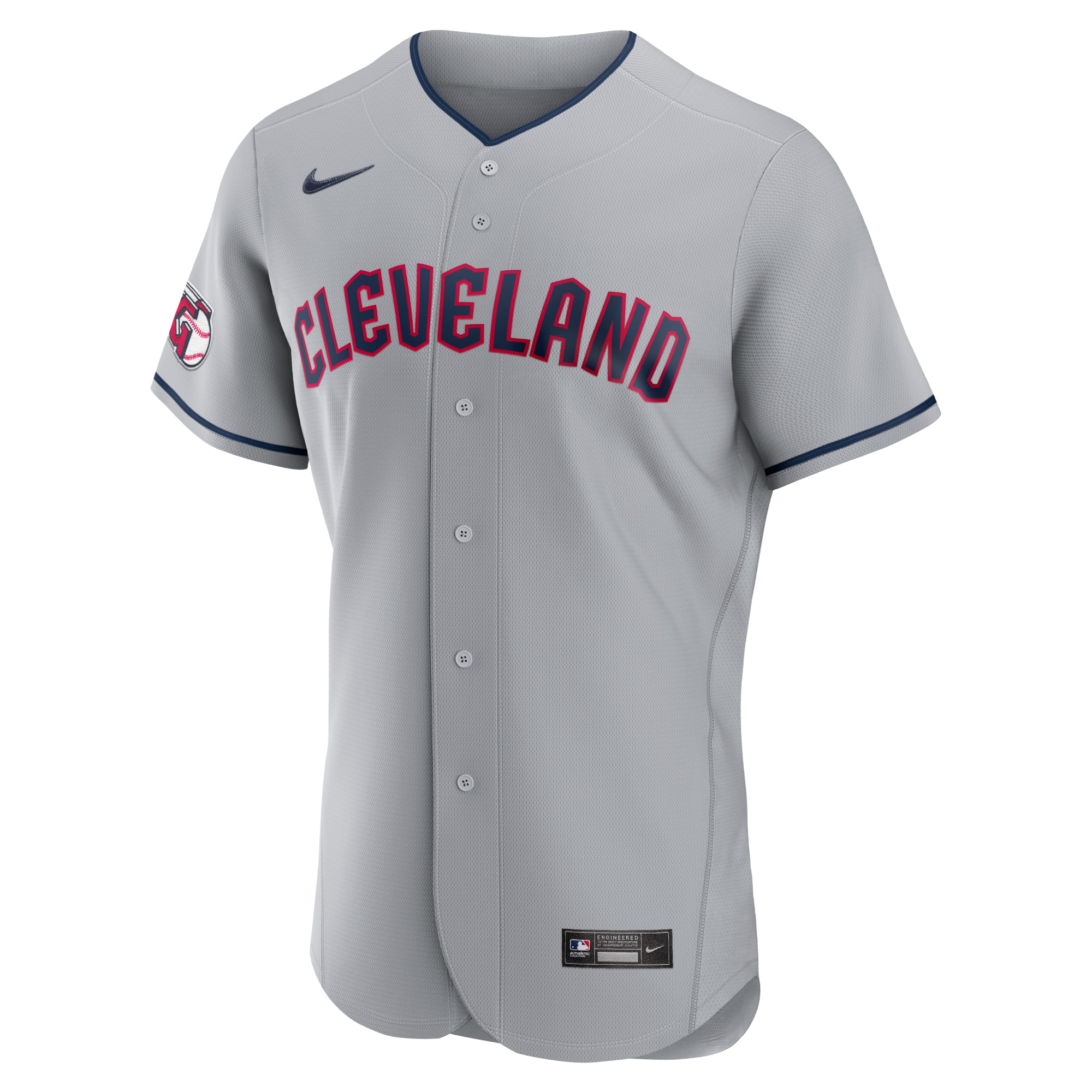 Cleveland Guardians Nike Road Authentic Team Jersey - Gray - vstockx