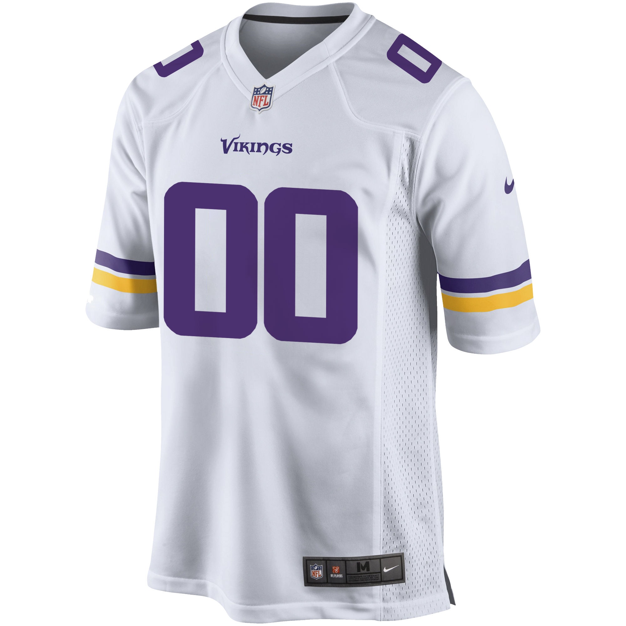 Minnesota Vikings Nike Custom Game Jersey - White - vstockx