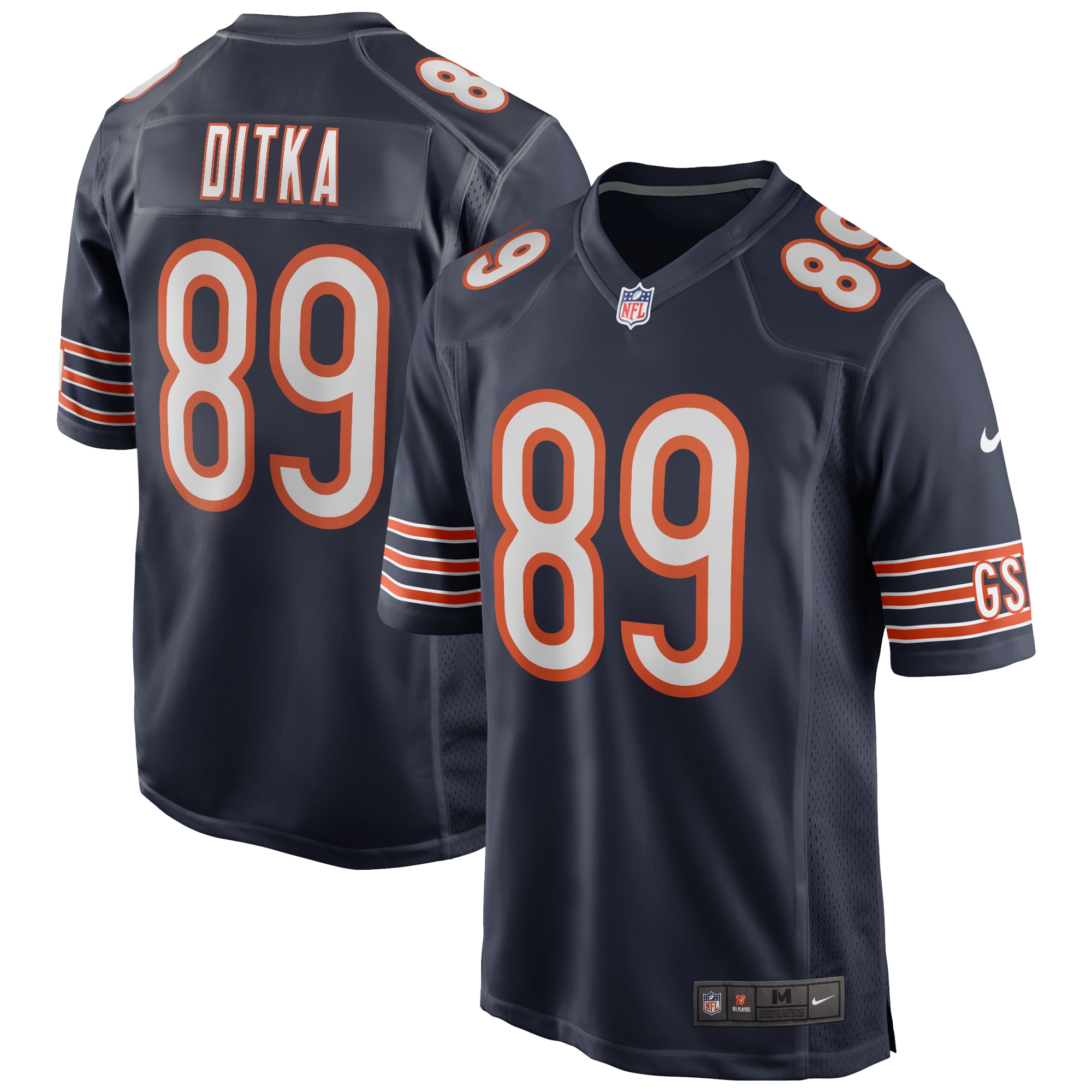 Mike Ditka Chicago Bears Nike Game Retired Player Jersey - Navy - vstockx