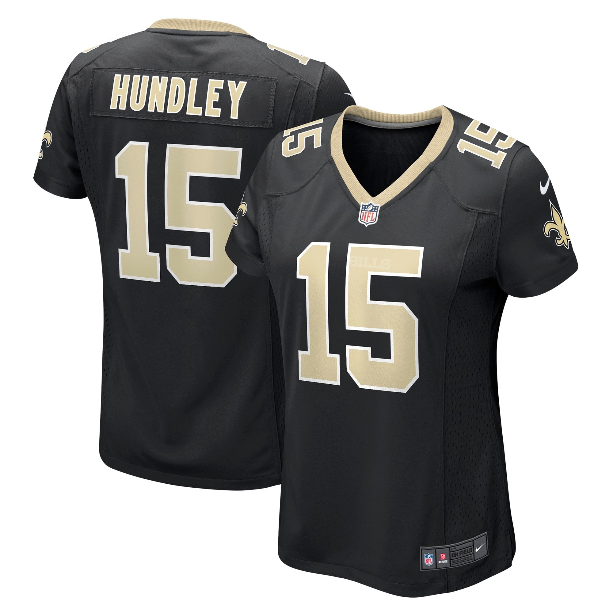Women's Nike Brett Hundley Black New Orleans Saints Game Player Jersey - vstockx