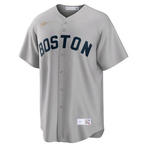 Men's Boston Red Sox Carl Yastrzemski Cooperstown Collection Jersey - Gray - vstockx