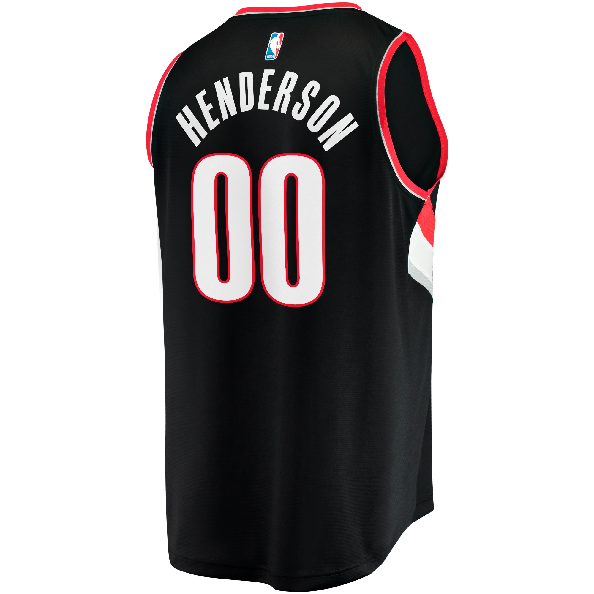 Scoot Henderson Portland Trail Blazers Fanatics Branded Youth 2023 NBA Draft First Round Pick Fast Break Replica Jersey - Icon Edition - Black - vstockx