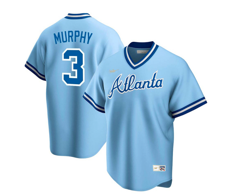 Men's Dale Murphy Atlanta Braves Blue Cooperstown Collection Player Jersey - vstockx