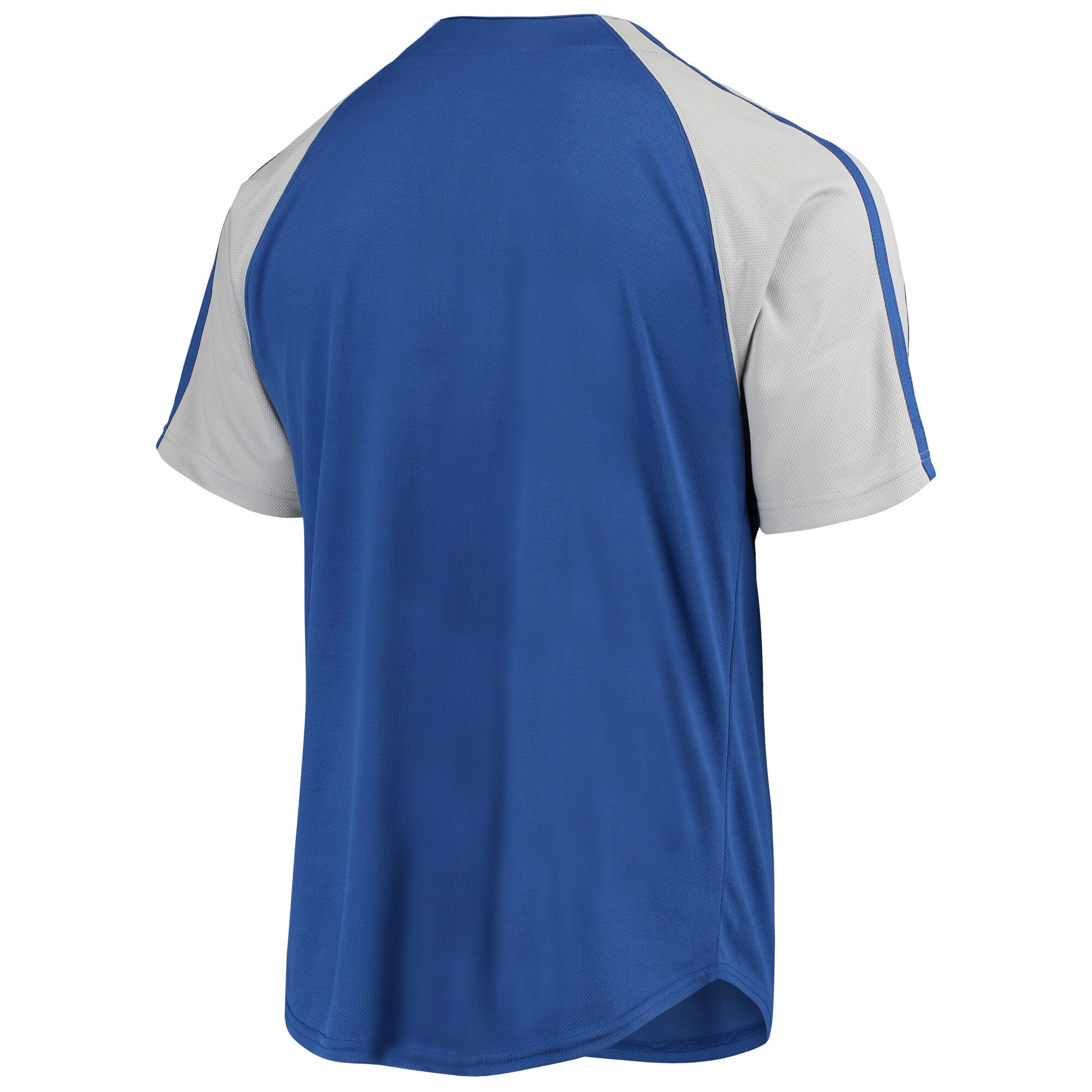 Los Angeles Dodgers Stitches Button-Down Raglan Replica Jersey - Royal - vstockx