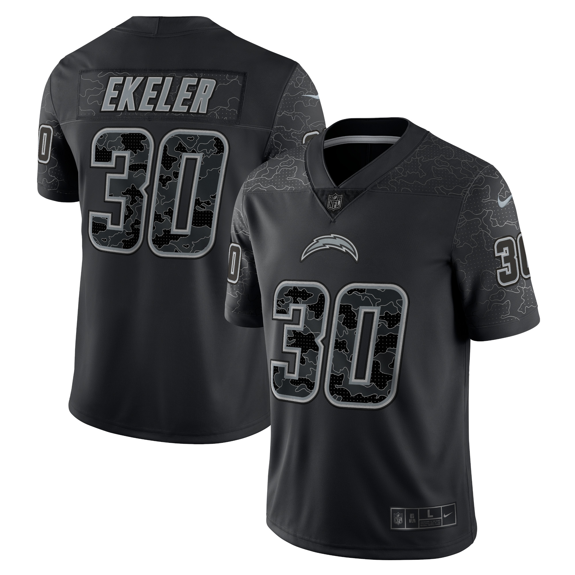 Austin Ekeler Los Angeles Chargers Nike RFLCTV Limited Jersey - Black - vstockx