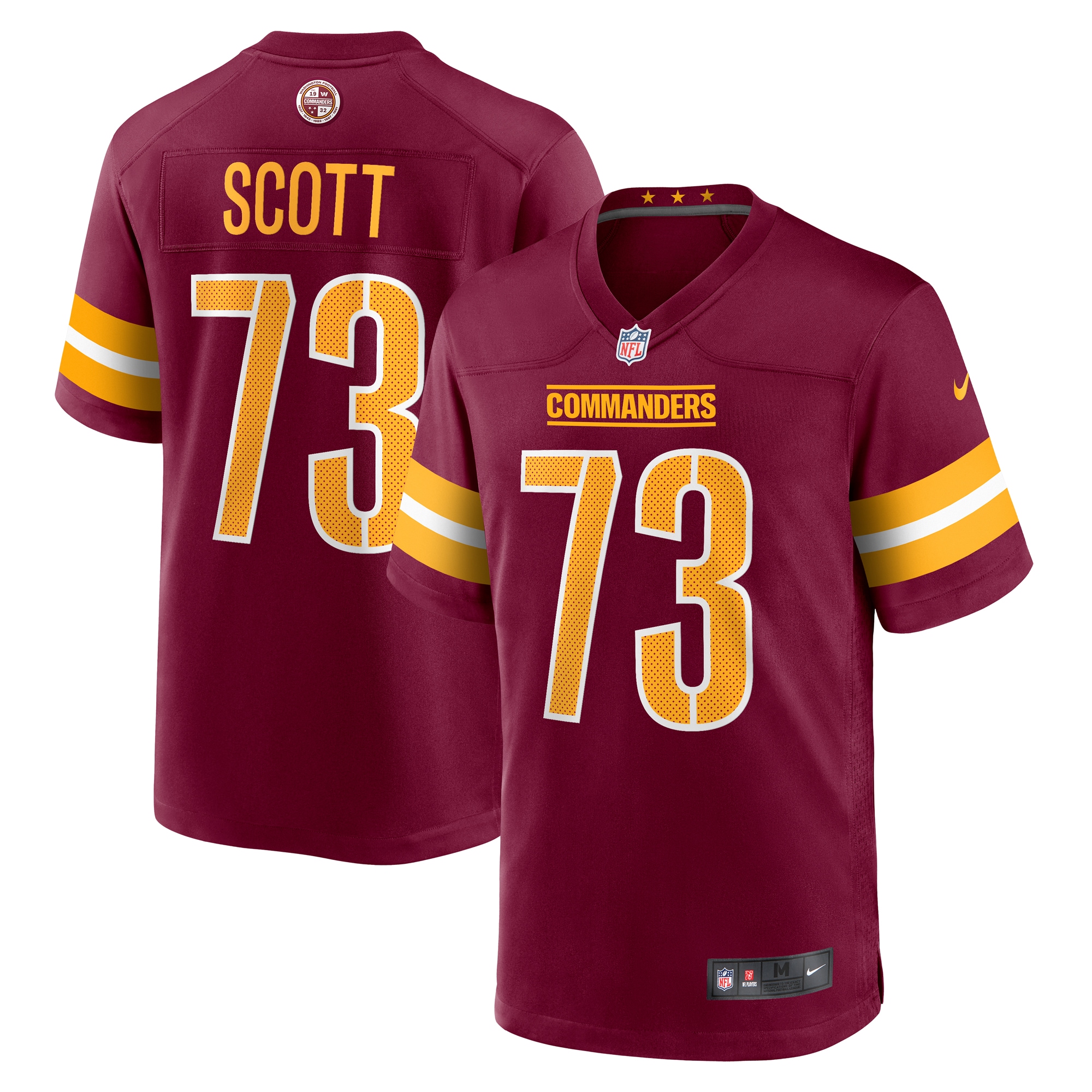 Trent Scott Washington Commanders Nike Game Jersey - Burgundy - vstockx