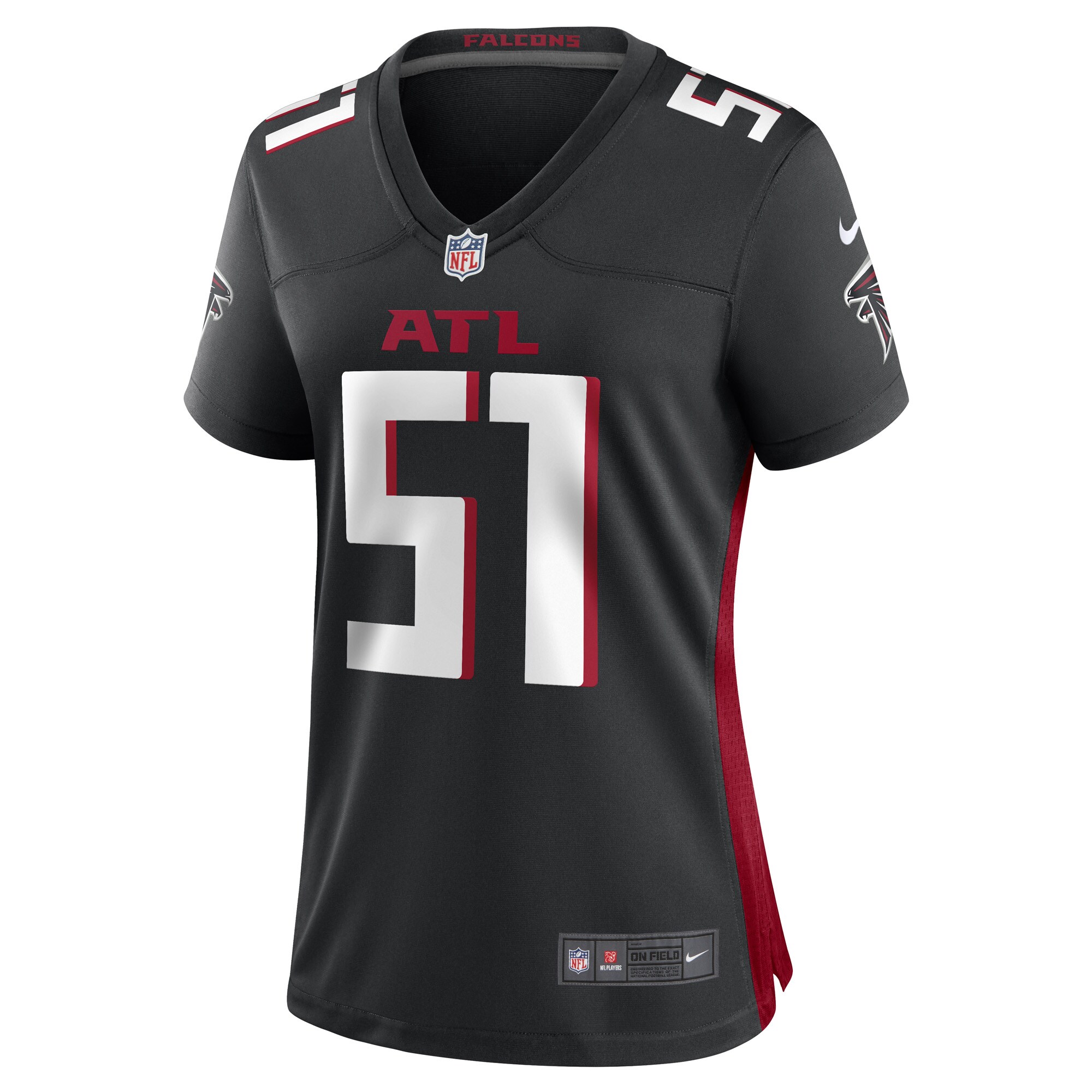 DeAngelo Malone Atlanta Falcons Nike Women's Game Player Jersey - Black - vstockx