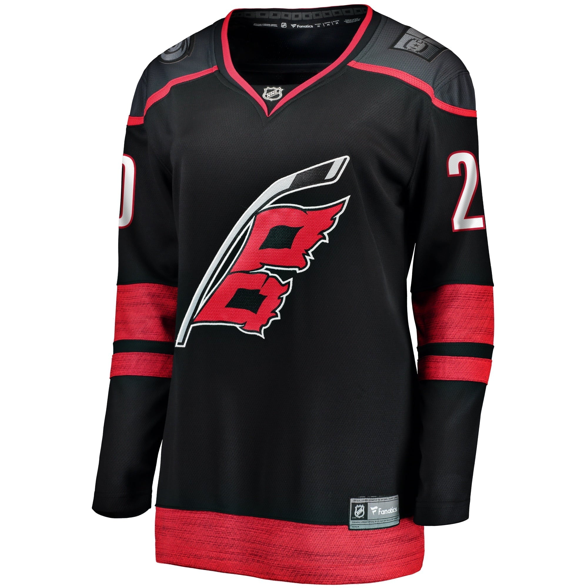 Women's Fanatics Branded Sebastian Aho Black Carolina Hurricanes Alternate Premier Breakaway Jersey - vstockx